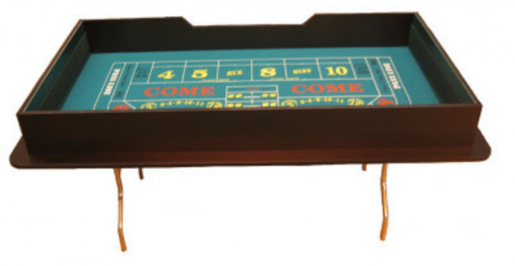 Craps Table: 6' Squared, Economy Style with Folding Legs, no options main image